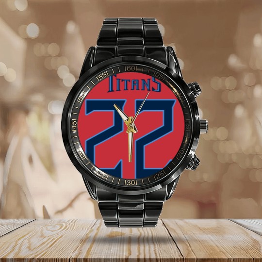 Discover Tennesese Titan Derrick Henry 22 Calendar Steel Band Watch