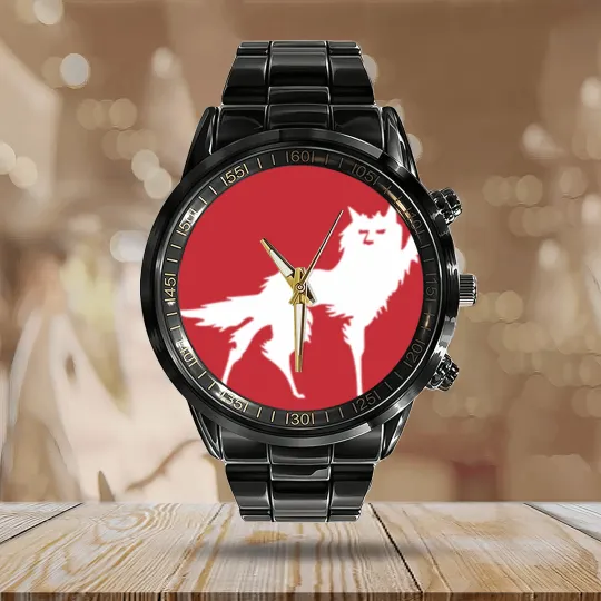 Discover Fantastic Mr Fox - Wolf - Canis Lupus - Simple - Fantastic Mr Fox - Calendar Steel Band Watch