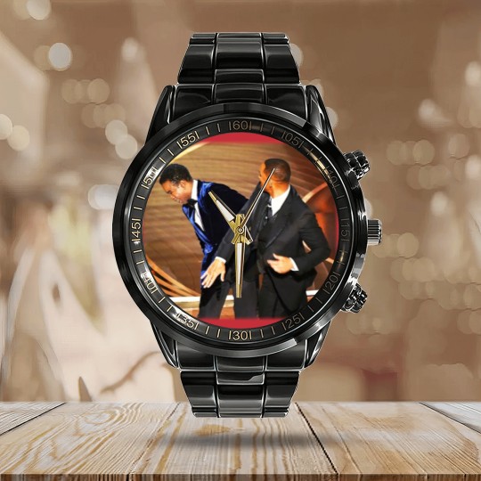 Discover Will Smith Slap Chris Rocks At Oscar Essential Calendar Steel Band Watch