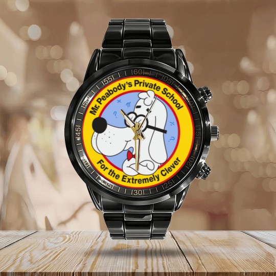 Discover Mr. Peabody's School for the Extremely Clever - Mr Peabody - Calendar Steel Band Watch