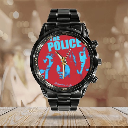 Discover The Police Calendar Steel Band Watch