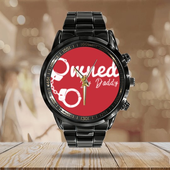 Discover Owned By Daddy Bdsm Clothing Ddlg Submissive Calendar Steel Band Watch