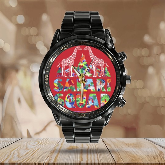 Discover Safari Squad Calendar Steel Band Watch