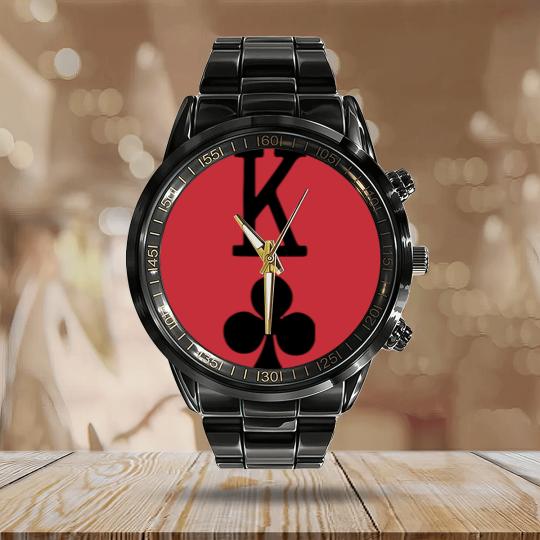 Discover King Of Clubs - Sleeve Calendar Steel Band Watch