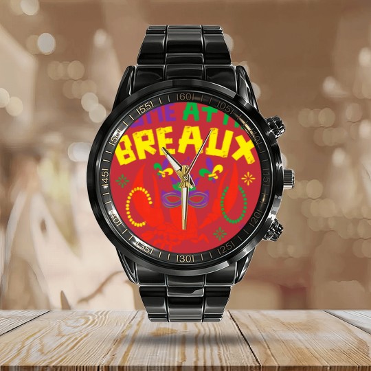 Discover Come At Me Breaux Crawfish Beads Funny Mardi Gras Carnival Calendar Steel Band Watch