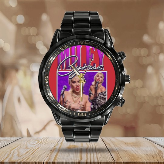 Discover Miley Cyrus Calendar Steel Band Watch
