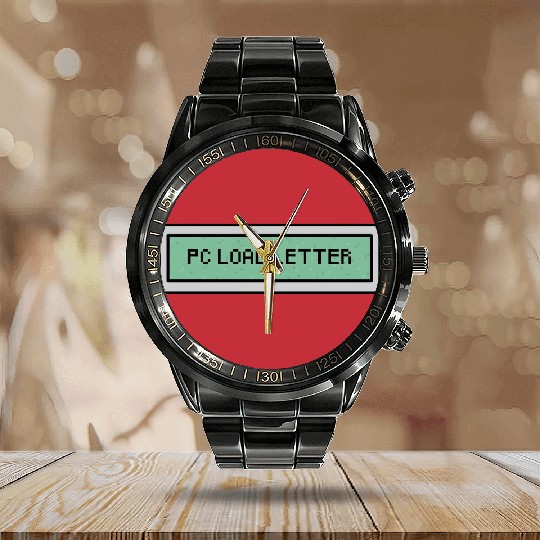 Discover PC Load Letter - Office Space - Calendar Steel Band Watch