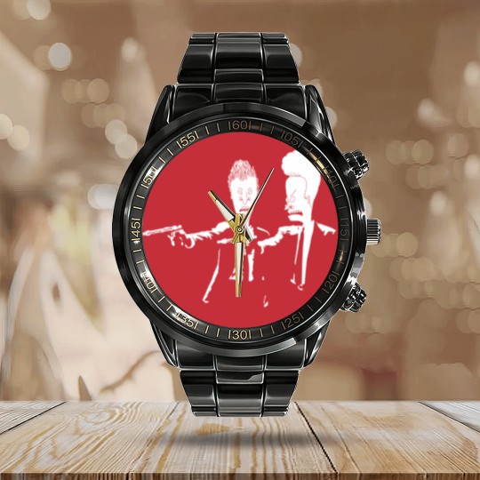 Discover Beavis And Butthead Pulp Fiction - Beavis And Butthead - Calendar Steel Band Watch