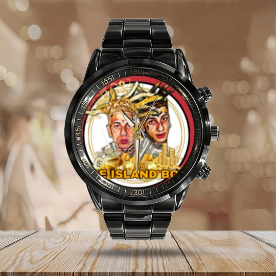 Discover Island Boys Calendar Steel Band Watch
