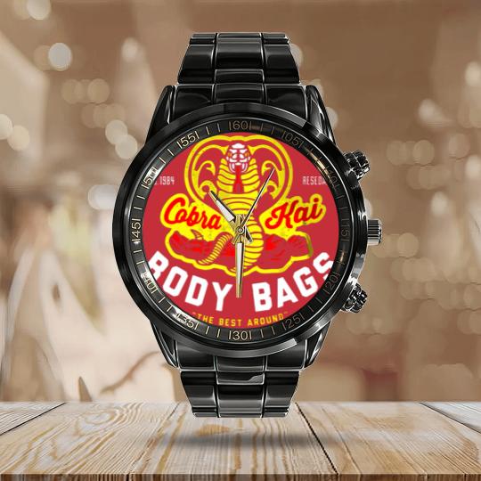 Discover Cobra Kai - Cobra Kai Body Bags Calendar Steel Band Watch
