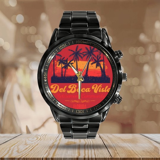 Discover Del Boca Vista - Seinfeld - Calendar Steel Band Watch
