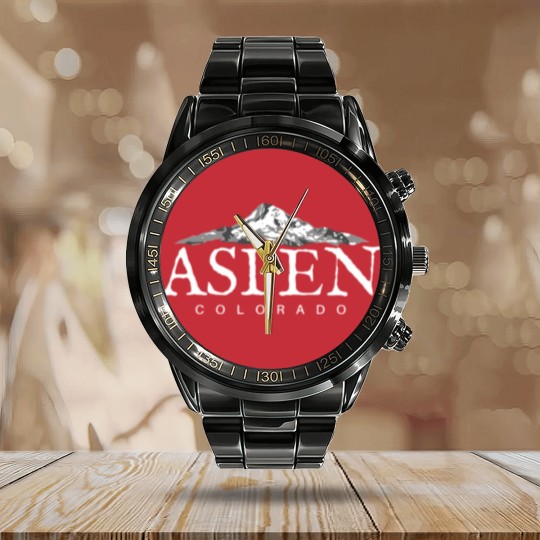 Discover Aspen Co Calendar Steel Band Watch Colorado Mountain Town Calendar Steel Band Watch