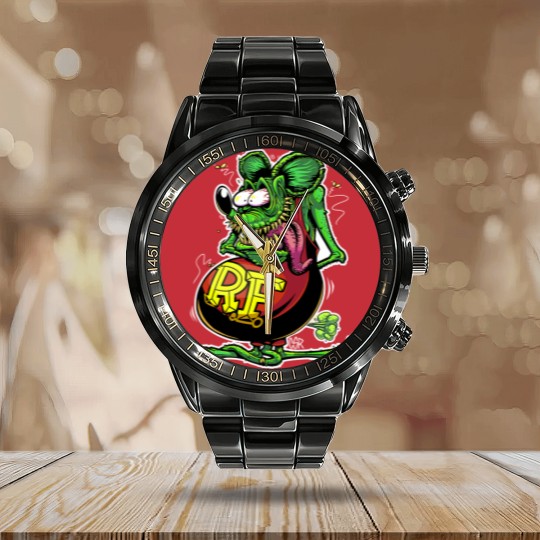 Discover Bootleg Ratfink - Rat Fink - Calendar Steel Band Watch