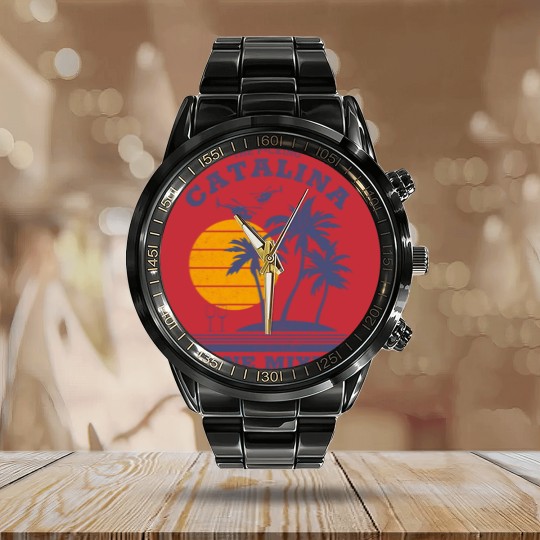 Discover The F*cking Catalina Wine Mixer - Catalina Wine Mixer - Calendar Steel Band Watch