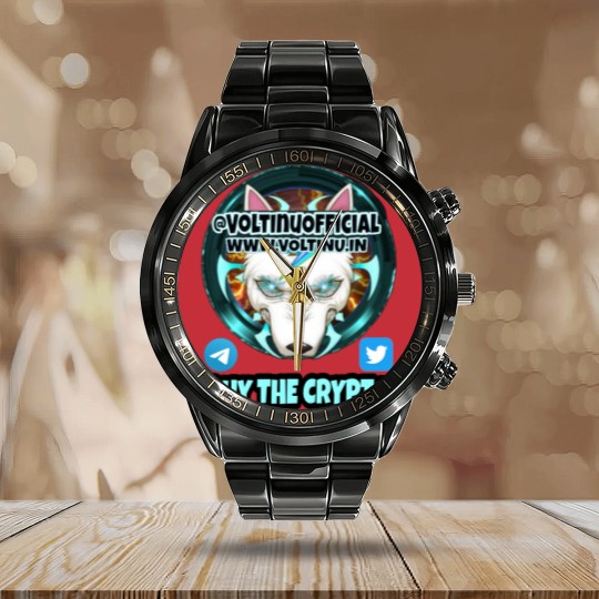 Discover Volt Inu Design Classic Calendar Steel Band Watch