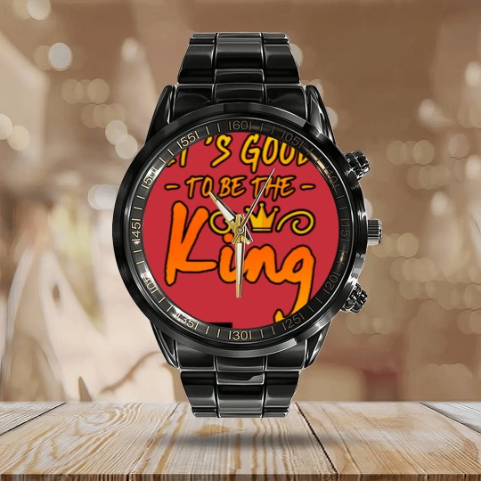 Discover It's Good To Be The King 3 Calendar Steel Band Watch