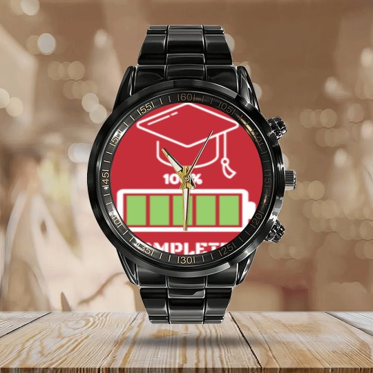 Discover Graduation 100% Completed Calendar Steel Band Watch Calendar Steel Band Watch
