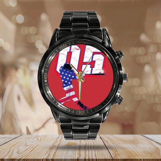 Discover Freddie Freeman Flag Silhouette Gameday Premium Calendar Steel Band Watch