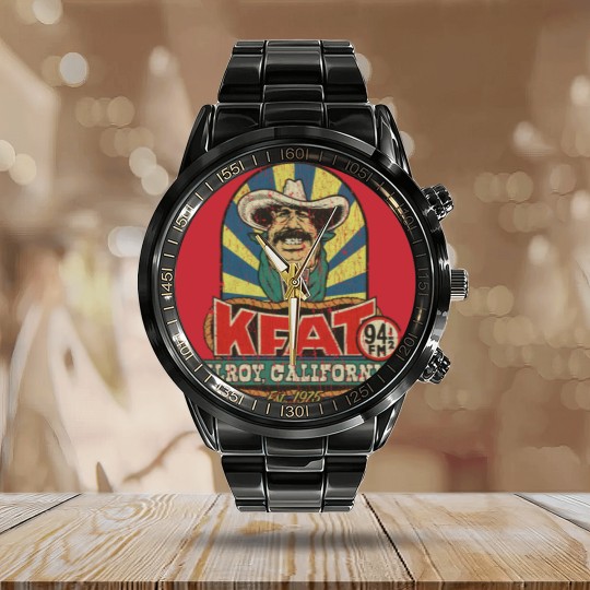 Discover KFAT 94.5 FM 1975 - Cowboy - Calendar Steel Band Watch