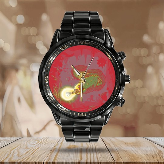 Discover Electric Eel - Eel - Calendar Steel Band Watch