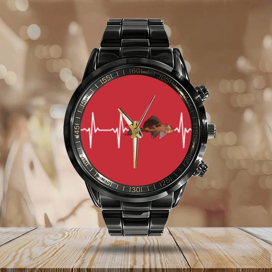 Discover Plecostomus Heartbeat Calendar Steel Band Watch
