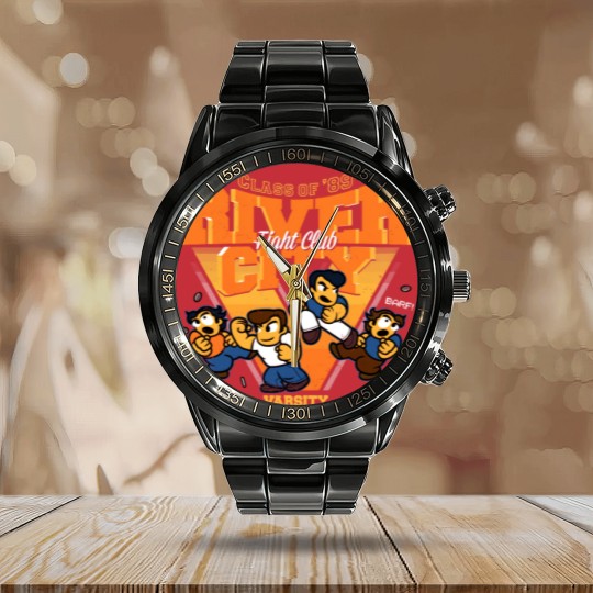 Discover River City Fight Club - River City Ransom - Calendar Steel Band Watch
