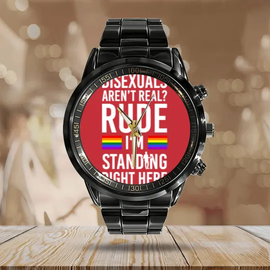 Discover LGBT Calendar Steel Band Watch