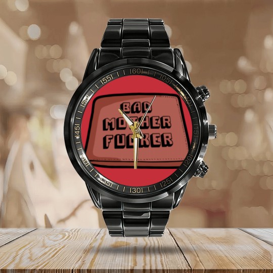 Discover Bad mother fucker wallet! - Pulp Fiction Movie - Calendar Steel Band Watch