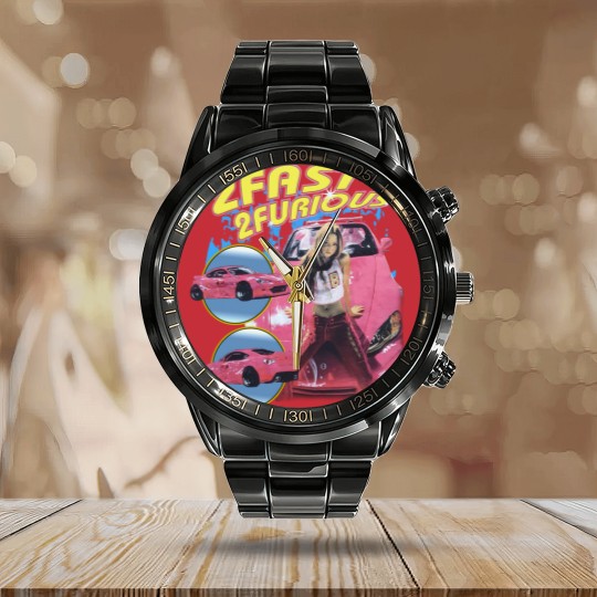 Discover Vintage Suki Fast and Furious , bootleg raptees 90s Calendar Steel Band Watch