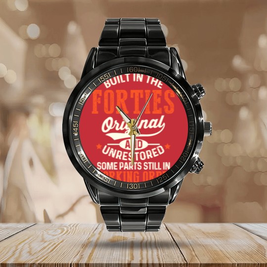 Discover Built In The Forties Original And Unrestored Funny Calendar Steel Band Watch