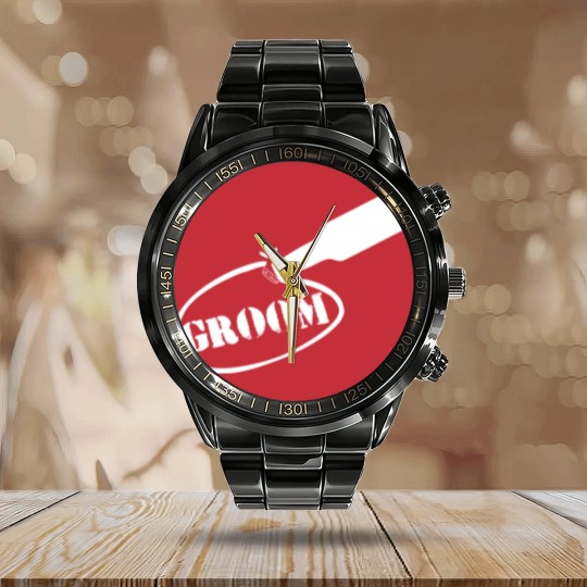 Discover Bachelor Party Groom Calendar Steel Band Watch