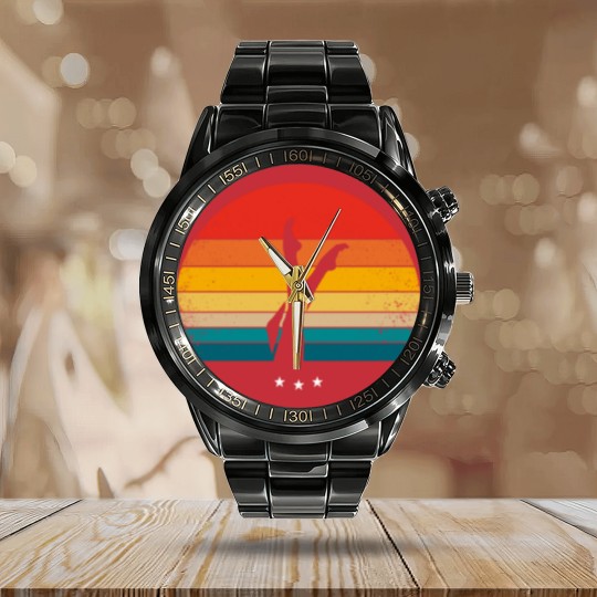 Discover Synchronized Swimming - Retro Calendar Steel Band Watch