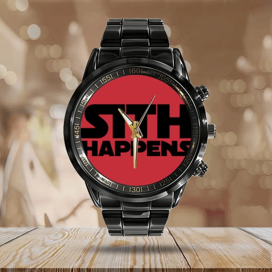 Discover Sith happens Calendar Steel Band Watch