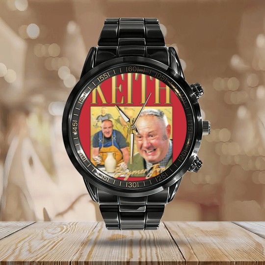 Discover Keith Brymer Jones Homage Calendar Steel Band Watch Calendar Steel Band Watch Top Pottery Funny Icon Gift Throw British TV