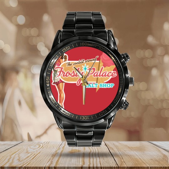 Discover Frosty Palace, distressed from GREASE - Grease - Calendar Steel Band Watch