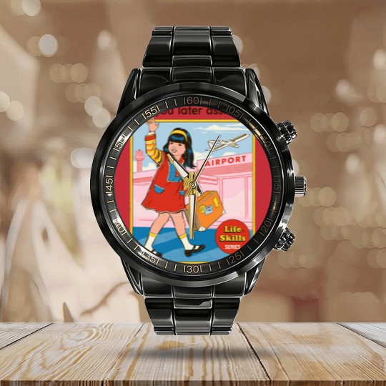 Discover See You Later - Funny - Calendar Steel Band Watch