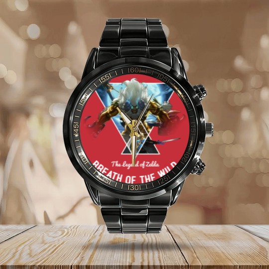 Discover The Legend Of Zelda: Breath Of The Wild Triangle Portrait Pullover Calendar Steel Band Watch