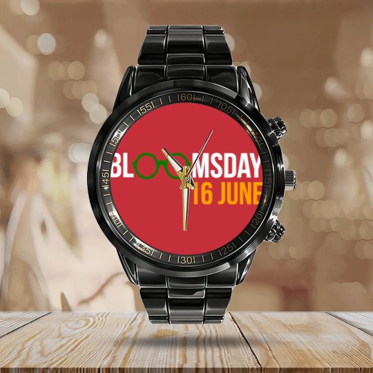 Discover Bloomsday James Joyce Celebration - James Joyce - Calendar Steel Band Watch