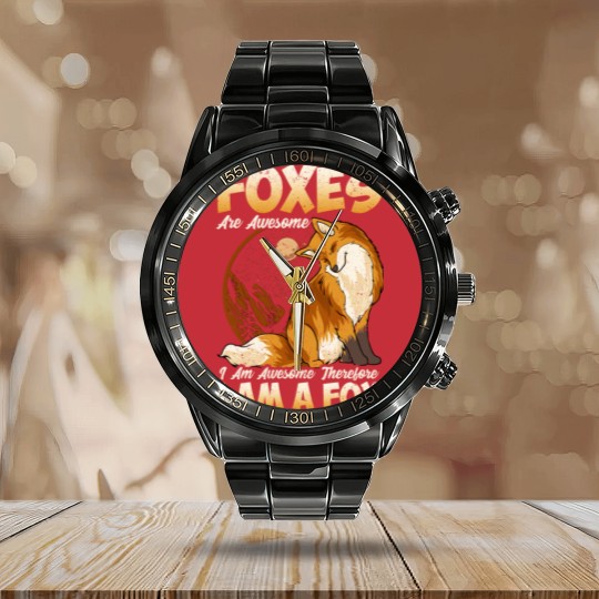 Discover Fox Calendar Steel Band Watch Foxes Are Awesome Cute Fox Calendar Steel Band Watch Kids Girls Boys Calendar Steel Band Watch
