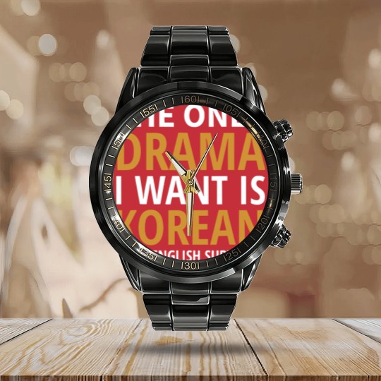 Discover I Watch Kdrama Calendar Steel Band Watch