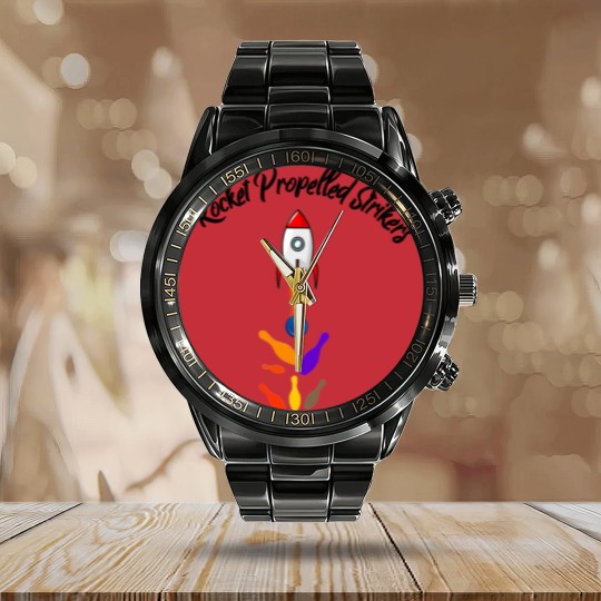 Discover Rocketed propelled strikers Bowling Calendar Steel Band Watch Calendar Steel Band Watch
