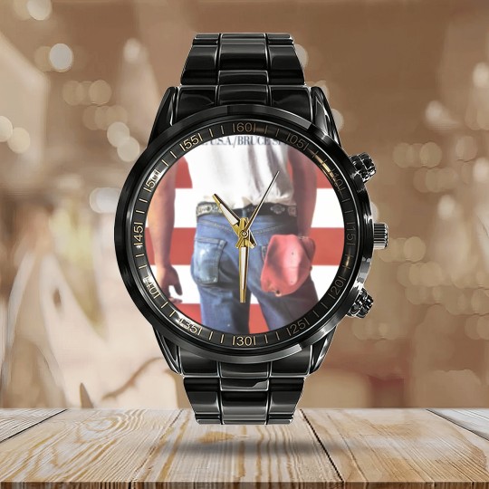 Discover Bruce Springsteen Born In The USA Rock Calendar Steel Band Watch Calendar Steel Band Watch