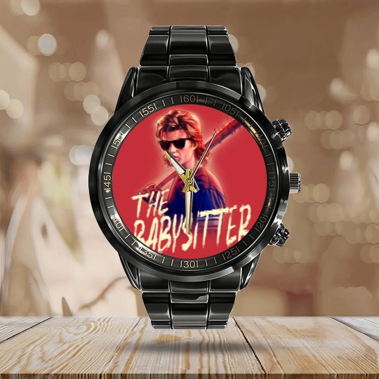 Discover Netflix Stranger Things Steve The Babysitter Portrait Calendar Steel Band Watch