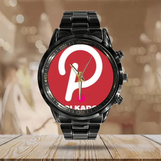 Discover Polka Dot Calendar Steel Band Watch Polkadot Logo Crypto Cryptocurrency