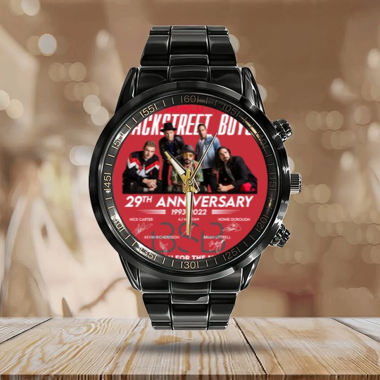 Discover Backstreet Boys Calendar Steel Band Watch, Backstreet Boys DNA World Tour 2022 Calendar Steel Band Watch, Backstreet Boys 29th Anniversary Calendar Steel Band Watch