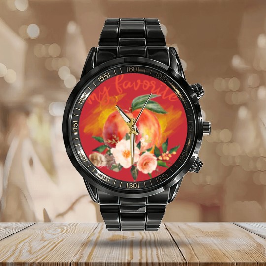 Discover My Favorite Peach Calendar Steel Band Watch