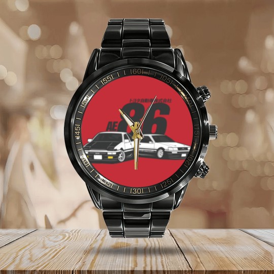 Discover Toyota AE86 - CarCorner - Toyota - Calendar Steel Band Watch