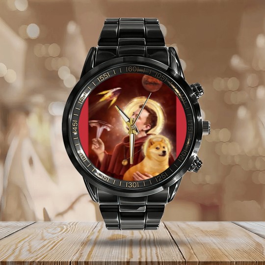 Discover Elon Musk Calendar Steel Band Watch