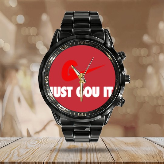 Discover JUST GOU IT Calendar Steel Band Watch