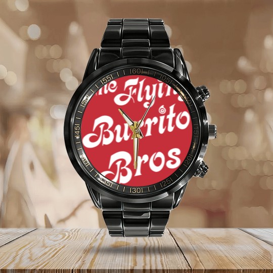 Discover The Flying Burrito Brothers Calendar Steel Band Watch